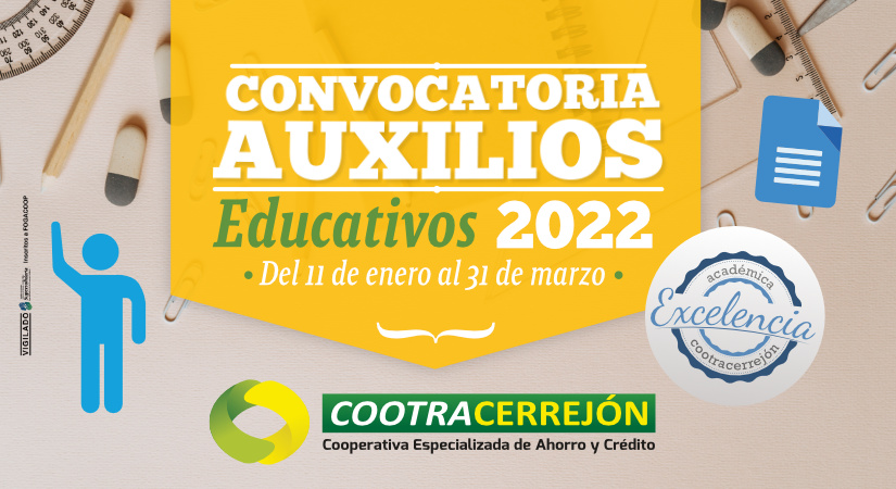 Convocatoria auxilios educativos 2022